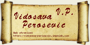 Vidosava Perošević vizit kartica